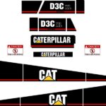 CAT D3C III Series 3 Decal Kit