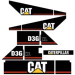 CAT D3G XL Decal Kit