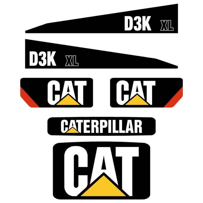 CAT D3K XL Decal Kit