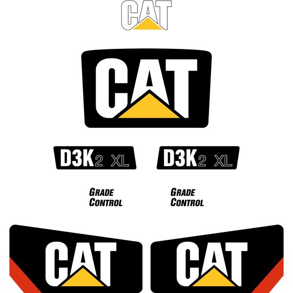 CAT D3K2 XL Decal Kit CAT D3K2 XL Decal Kit