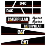 CAT D4C III Series 3 Decal Kit