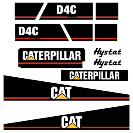 CAT D4C III Series 3 Decal Kit
