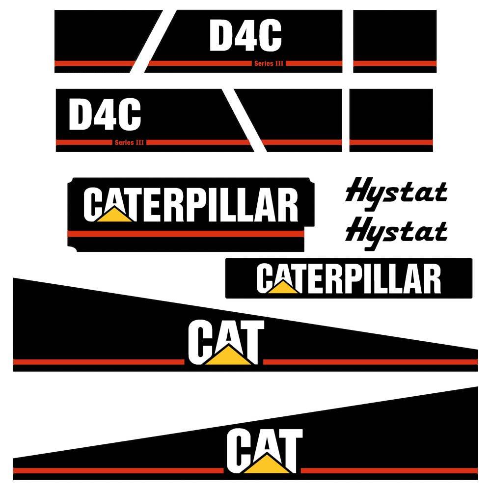 CAT D4C III Series 3 Decal Kit CAT D4C III Series 3 Decal Kit