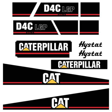 CAT D4C III Series 3 LGP Decal Kit