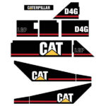 CAT D4G LGP Decal Kit