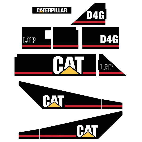 CAT D4G LGP Decal Kit CAT D4G LGP Decal Kit
