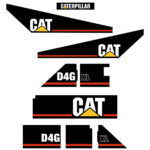 CAT D4G XL Decal Kit