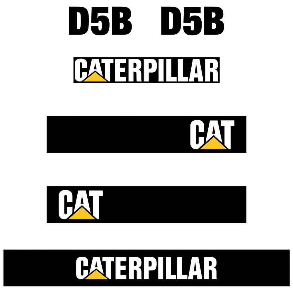 CAT D5B Decal Kit - Dozer - Later Style CAT D5B Decal Kit - Dozer - Later Style