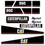 CAT D5C III Series 3 Decal Kit