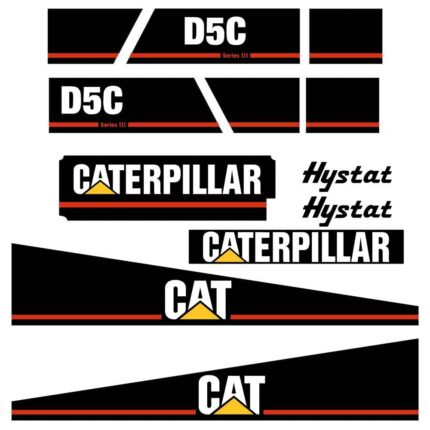 CAT D5C III Series 3 Decal Kit