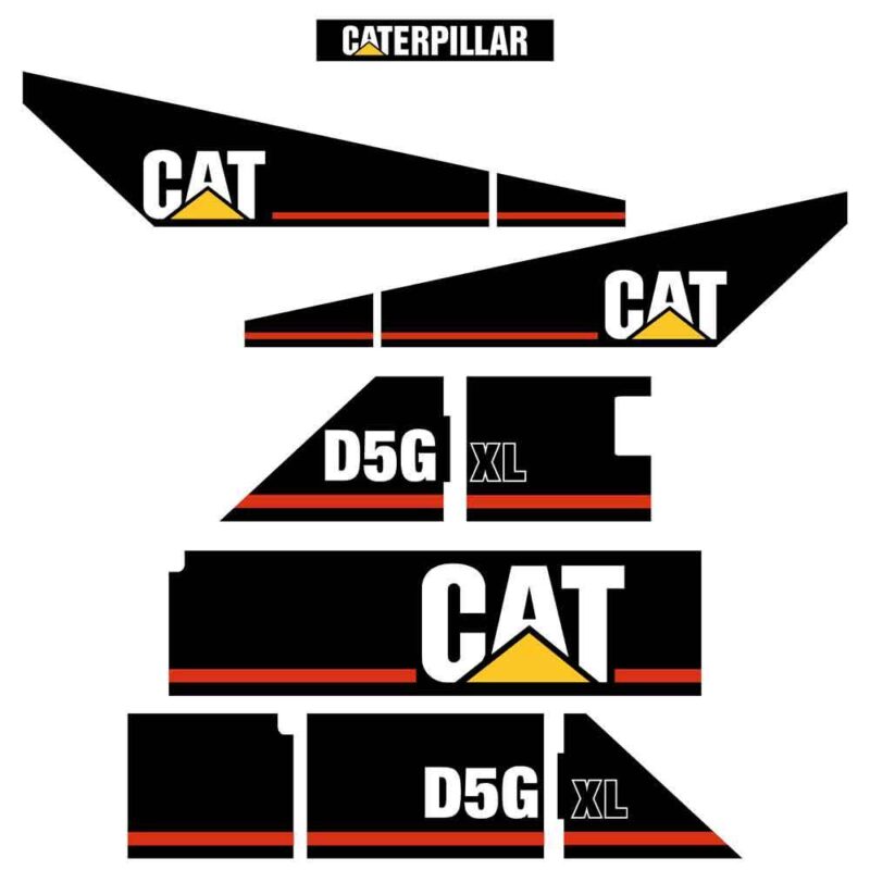 CAT D5G XL LGP Decal Kit