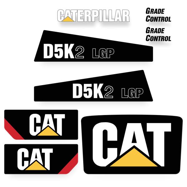 CAT D5K2 LGP Decal Kit - KYY Prefix CAT D5K2 LGP Decal Kit - KYY Prefix