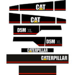 CAT D5M XL Decal Kit