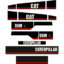 CAT D5M XL Decal Kit