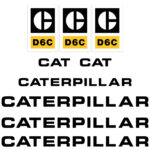CAT D6C Decal Kit