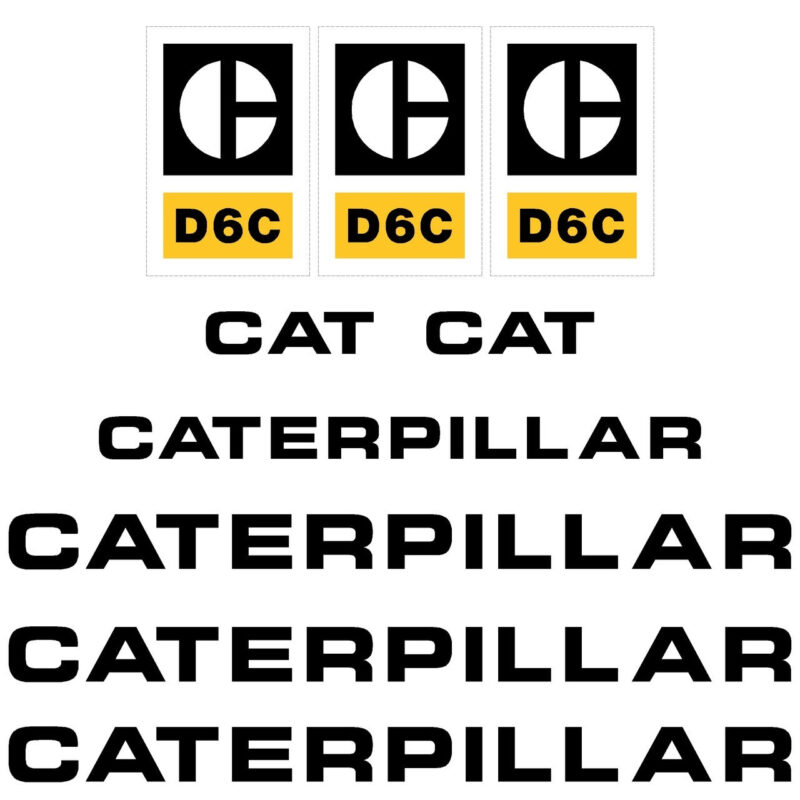 CAT D6C Decal Kit