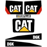 CAT D6K Decal Kit