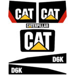 CAT D6K Decal Kit