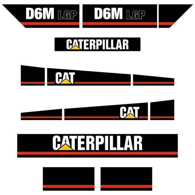 CAT D6M LGP Decal Kit