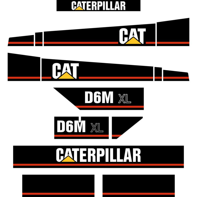 CAT D6M XL Decal Kit - Dozer 4HS Prefix