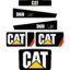 CAT D6N LGP Decal Kit - Dozer 2011 to 2015