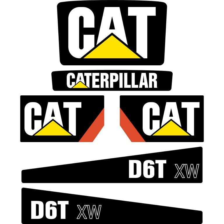 CAT D6T XW Decal Kit CAT D6T XW Decal Kit