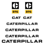 CAT D7G Decal Kit