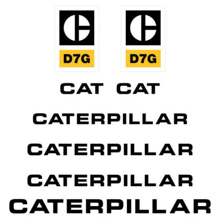 CAT D7G Decal Kit