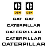 CAT D8H Decal Kit