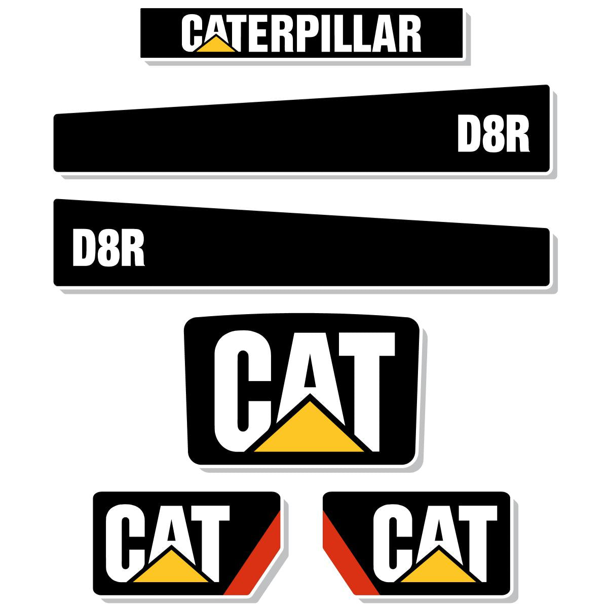 CAT D8R Decal Kit CAT D8R Decal Kit