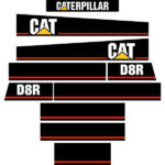 CAT D8R Series 1 Decal Kit