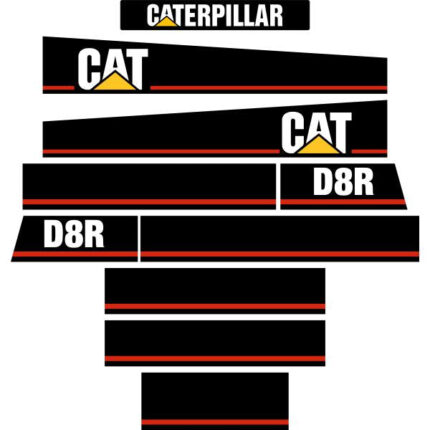 CAT D8R Series 1 Decal Kit