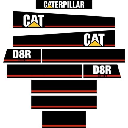 CAT D8R Series 2 Decal Kit