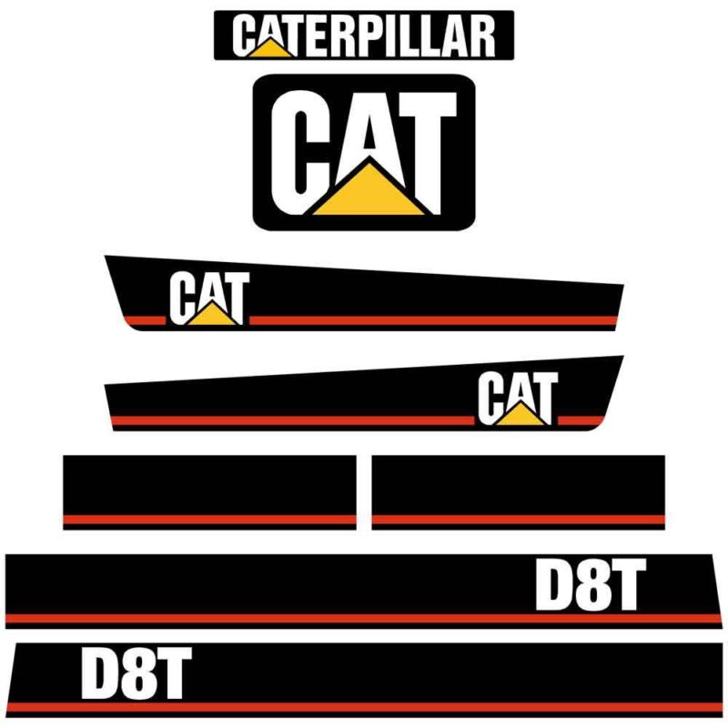 CAT D8T Decal Kit