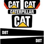 CAT D8T Decal Kit
