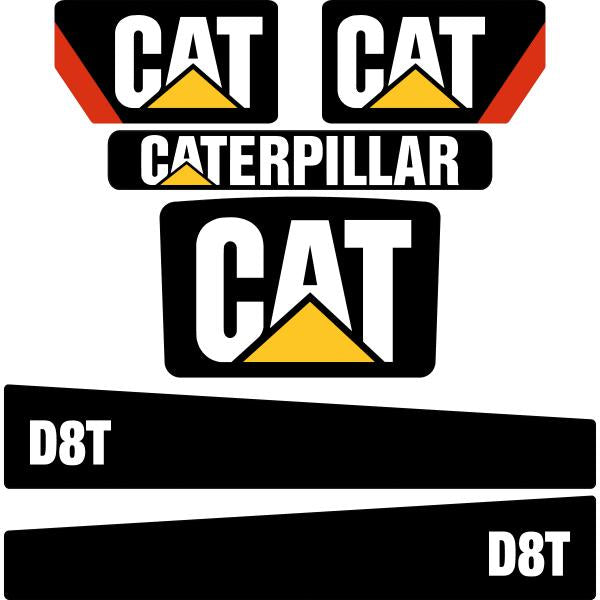 CAT D8T Decal Kit CAT D8T Decal Kit