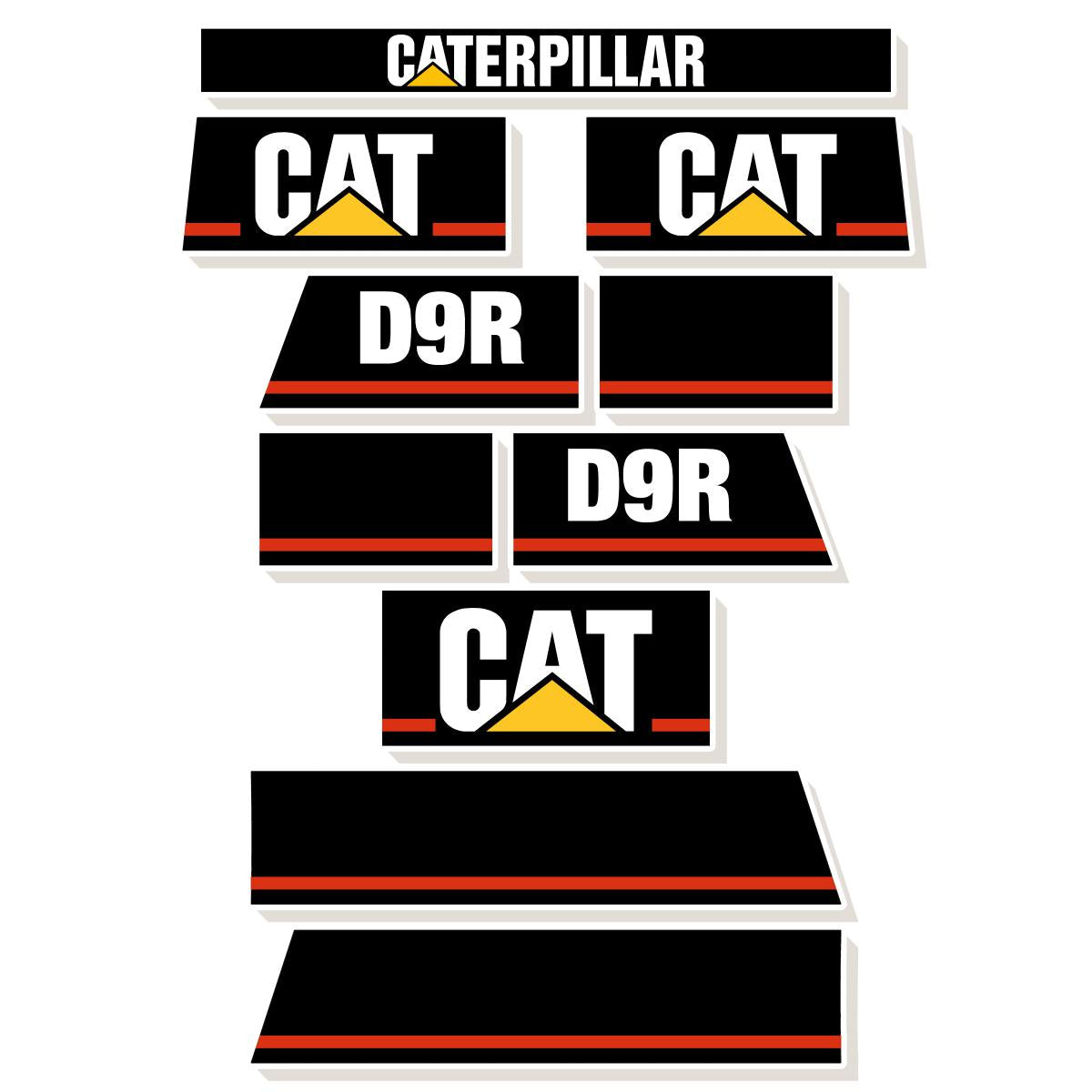 CAT D9R Decal Kit CAT D9R Decal Kit
