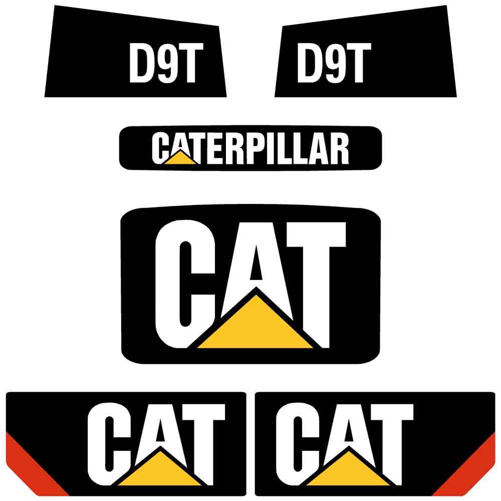 CAT D9T Decals Kit CAT D9T Decals Kit