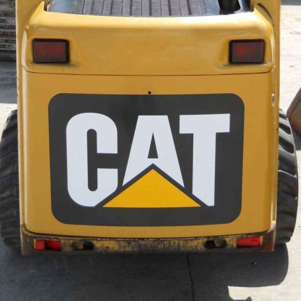 CAT Decal Sticker for Back Door of Skid Steer or Compact Track Loader