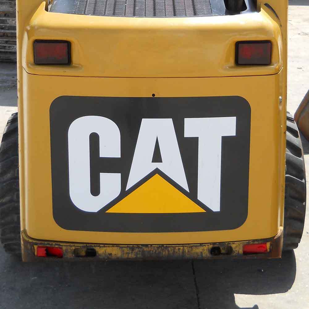CAT Decal Sticker for Back Door of Skid Steer or Compact Track Loader CAT Decal Sticker for Back Door of Skid Steer or Compact Track Loader