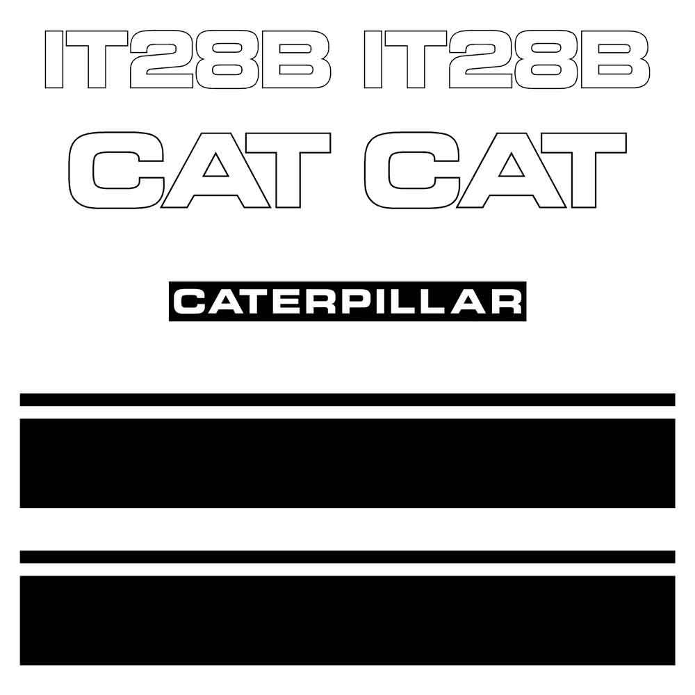 CAT IT28B Decal Kit CAT IT28B Decal Kit