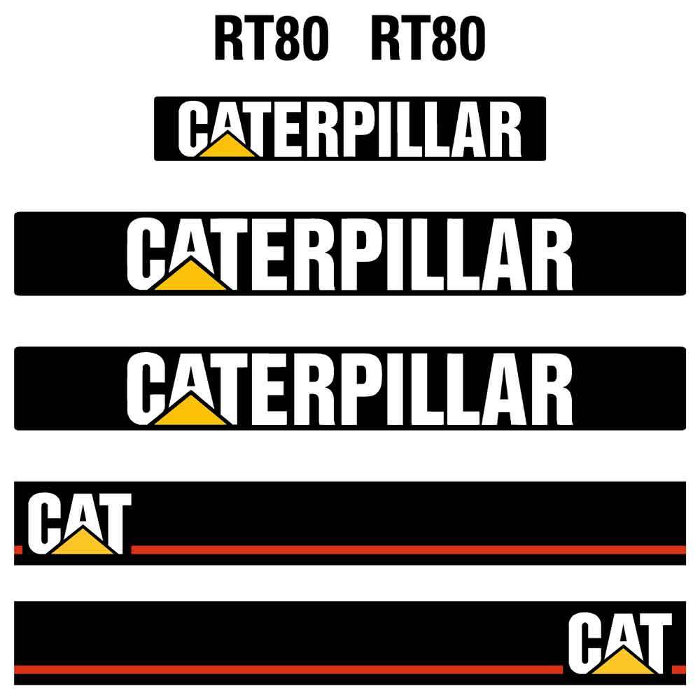 CAT RT80 Decals CAT RT80 Decals