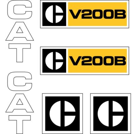 CAT V200B Decal Kit -Forklift