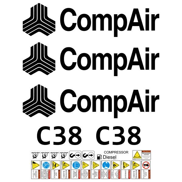 Compair C38 Decal Kit Compair C38 Decal Kit