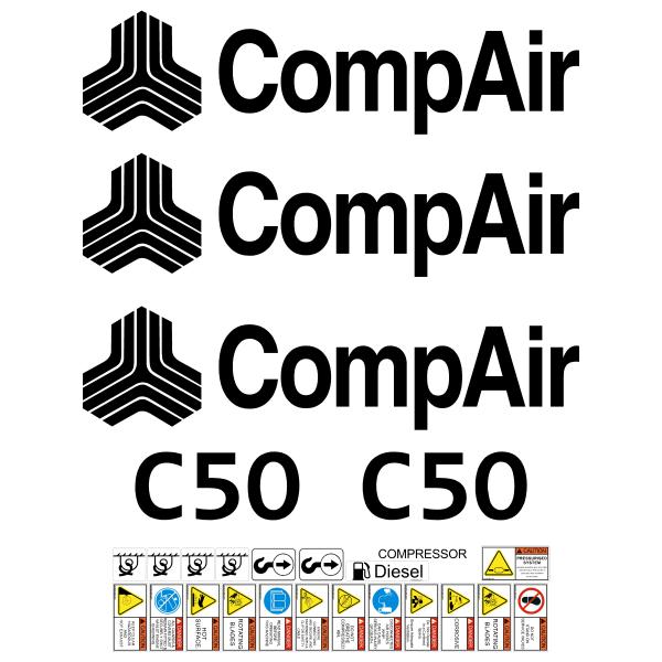 Compair C50 Decal Kit Compair C50 Decal Kit