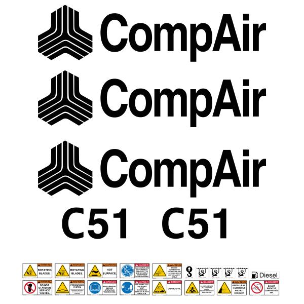 Compair C51 Decal Kit Compair C51 Decal Kit