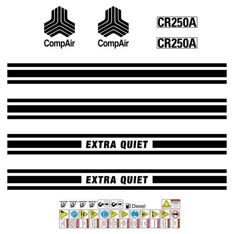Compair CR250 A Decal Kit Compair CR250 A Decal Kit