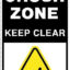 Crush Zone Keep Clear Decal