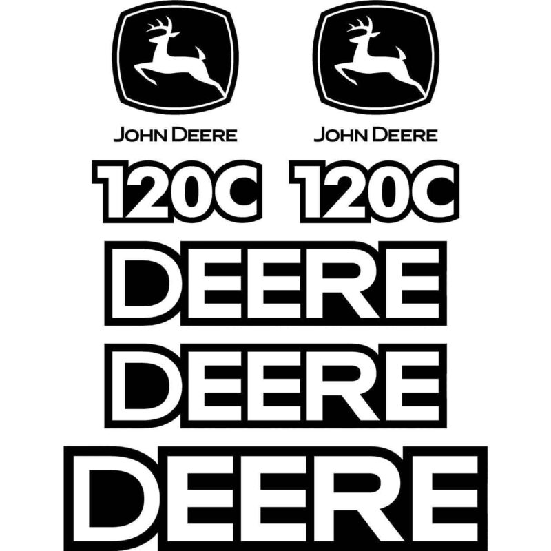 Deere 120C Decal Kit