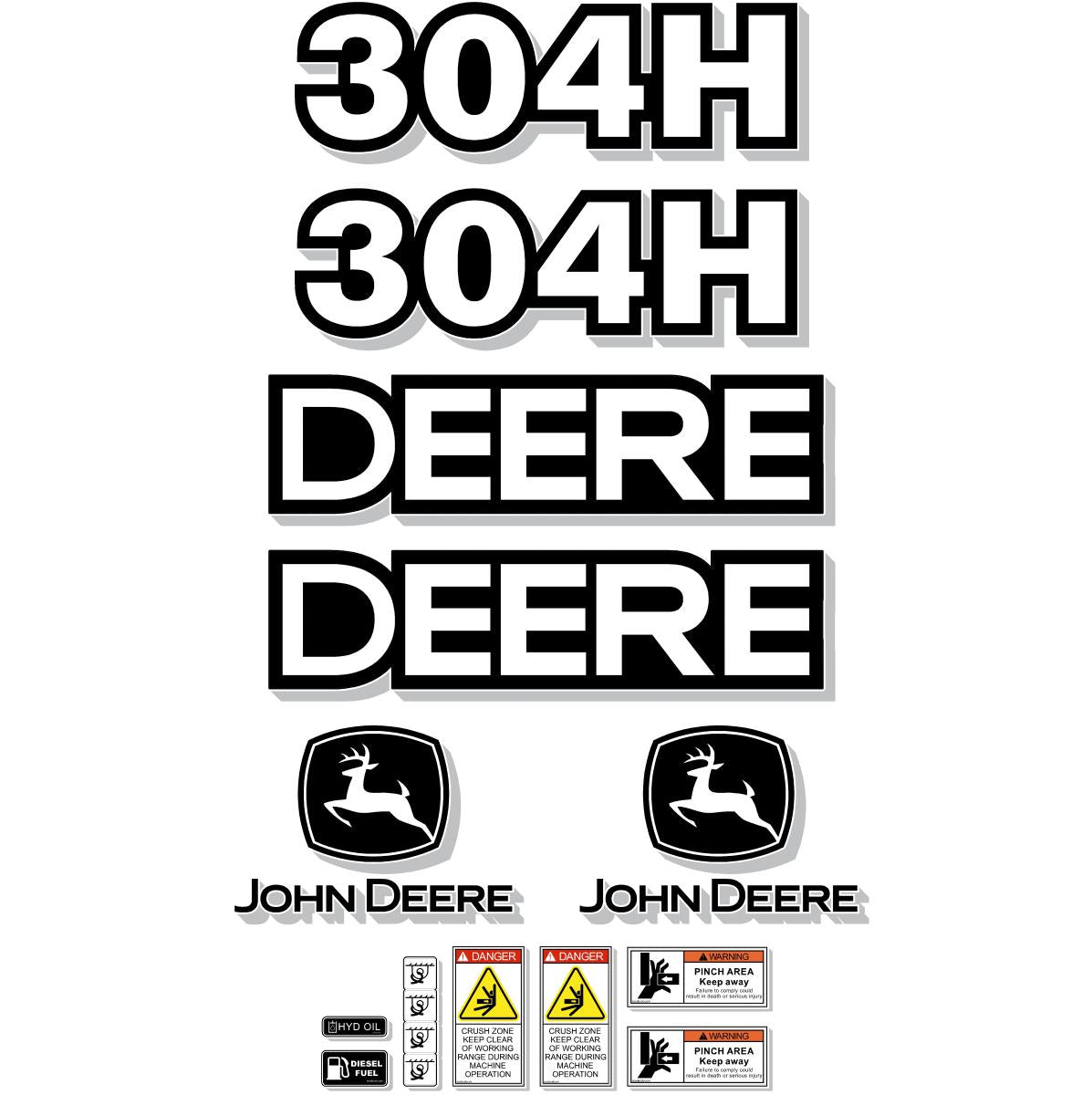 Deere 304H Decal Kit Deere 304H Decal Kit